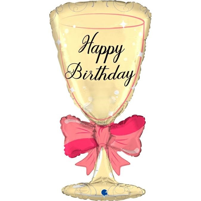 Happy Birthday Sektglas – Bild 1