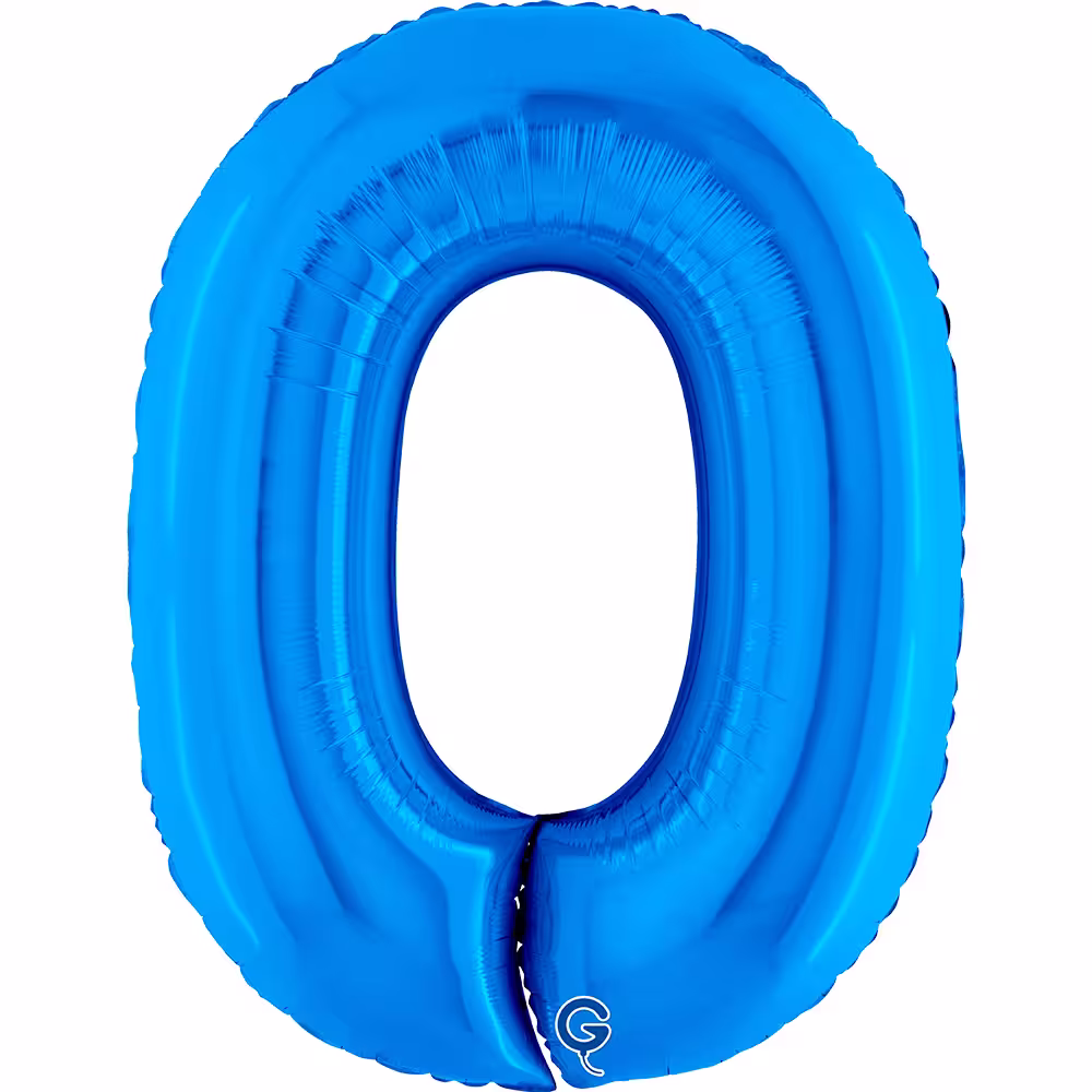 Folienballon Zahl Blau – Bild 2