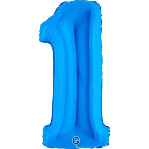 Folienballon Zahl Blau