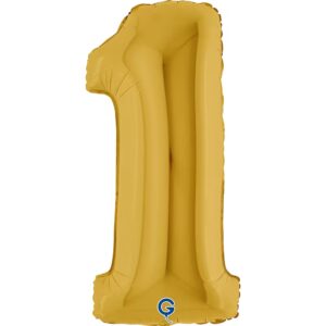 Folienballon Zahl Gold