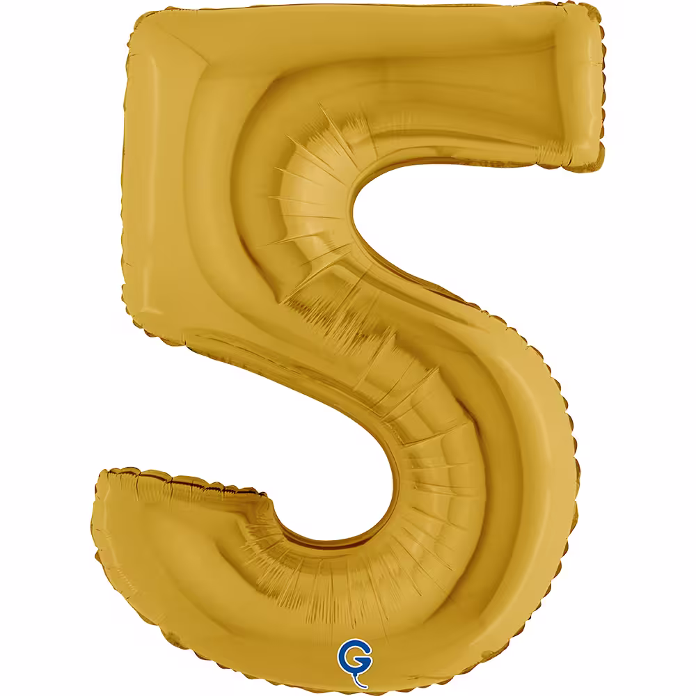 Folienballon Zahl Gold – Bild 6