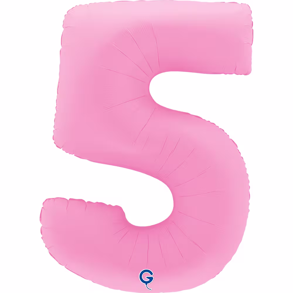Folienballon Zahl Pastel-Rosa – Bild 6