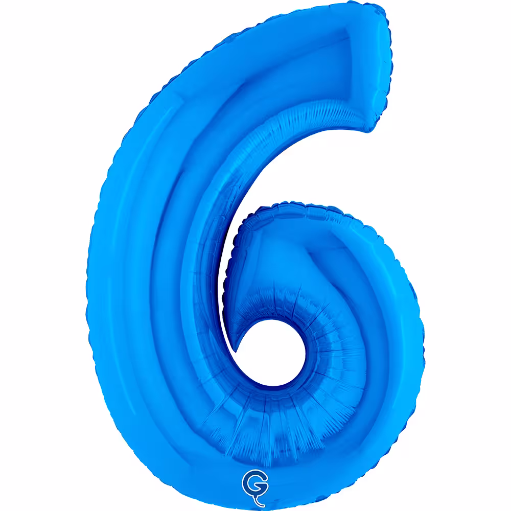 Folienballon Zahl Blau – Bild 7
