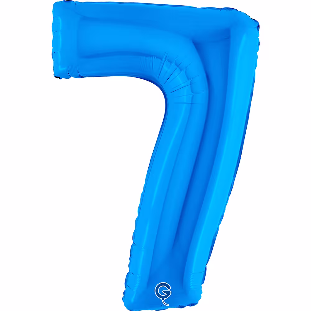 Folienballon Zahl Blau – Bild 8