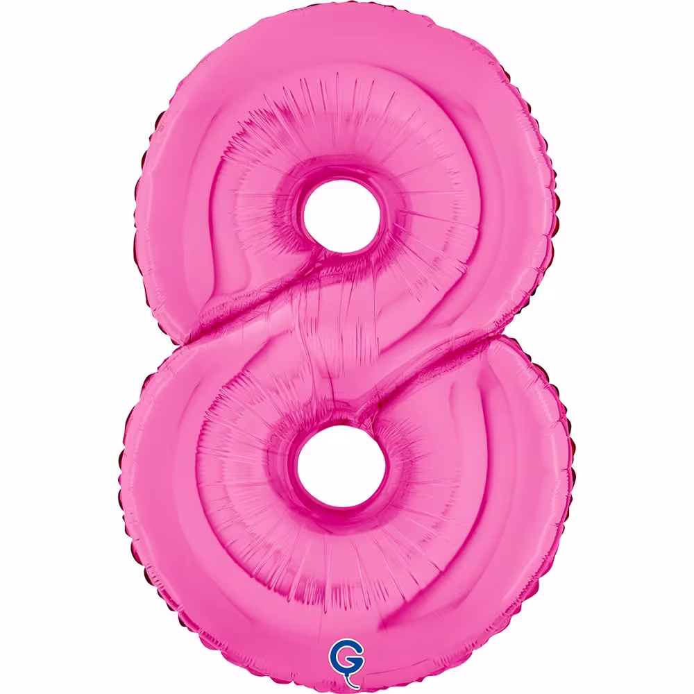 Folienballon Zahl Pink – Bild 9