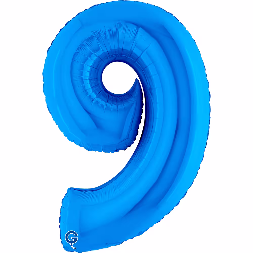 Folienballon Zahl Blau – Bild 10