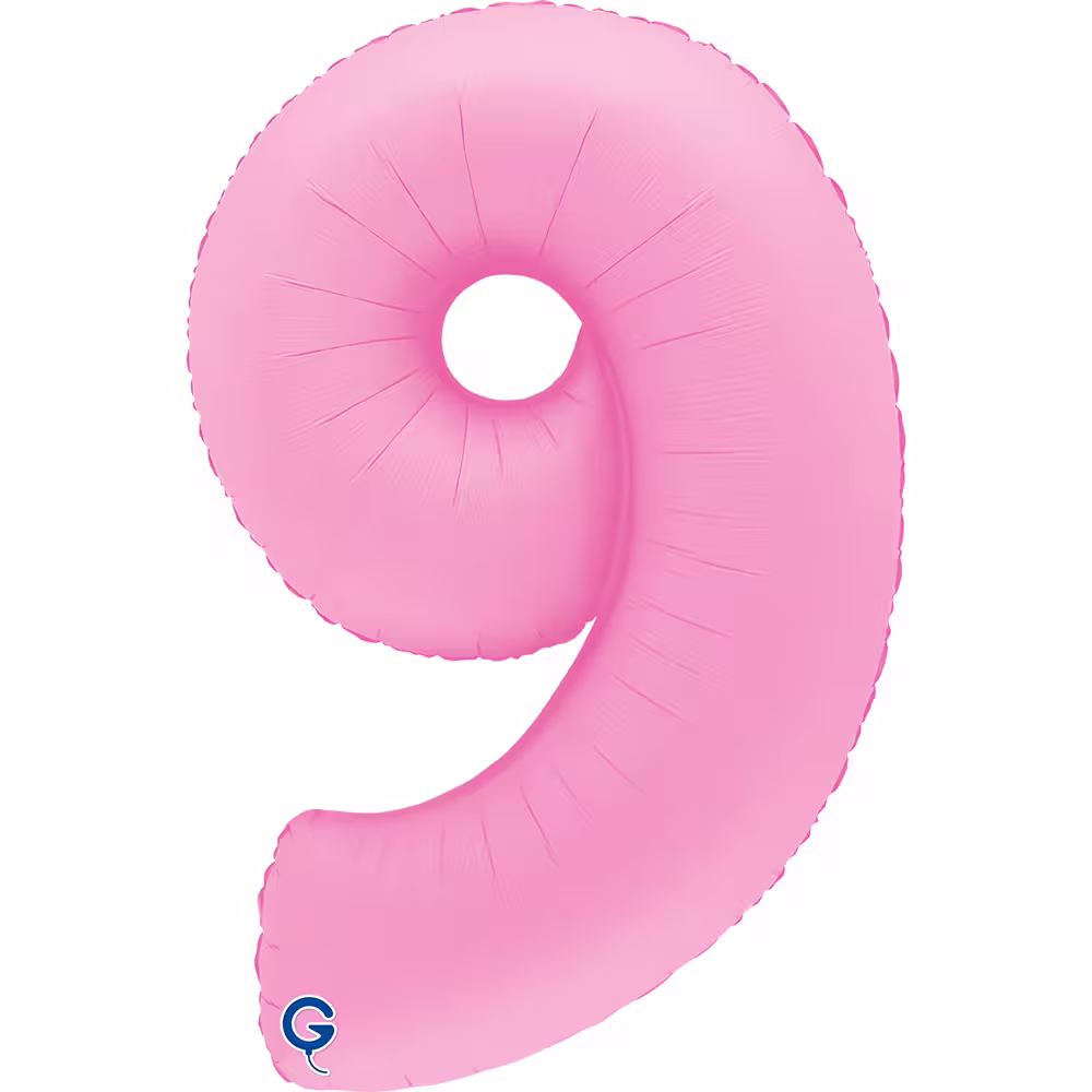 Folienballon Zahl Pastel-Rosa – Bild 10