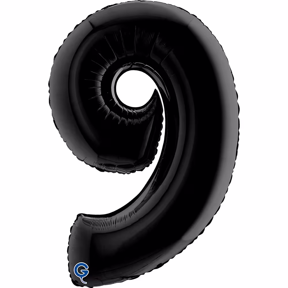Folienballon Zahl Schwarz – Bild 10