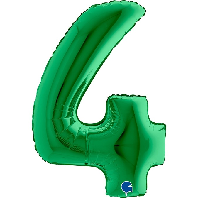 Folien Ballon Zahl Grün – Bild 2