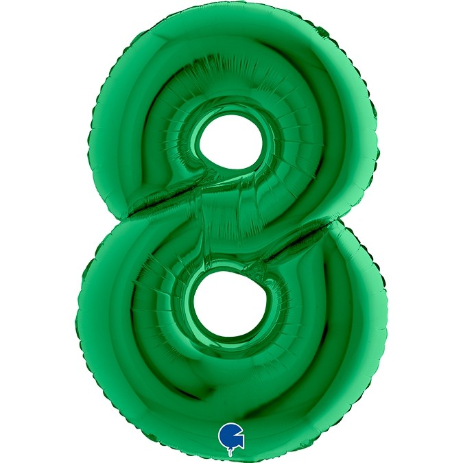 Folien Ballon Zahl Grün – Bild 5