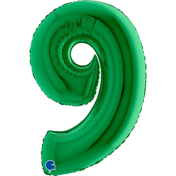 Folien Ballon Zahl Grün – Bild 6