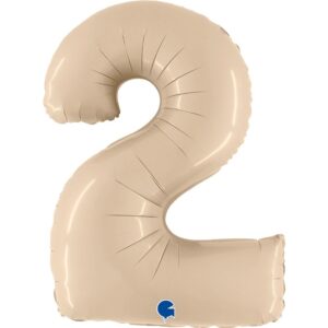 Folien Ballon Zahl Satin
