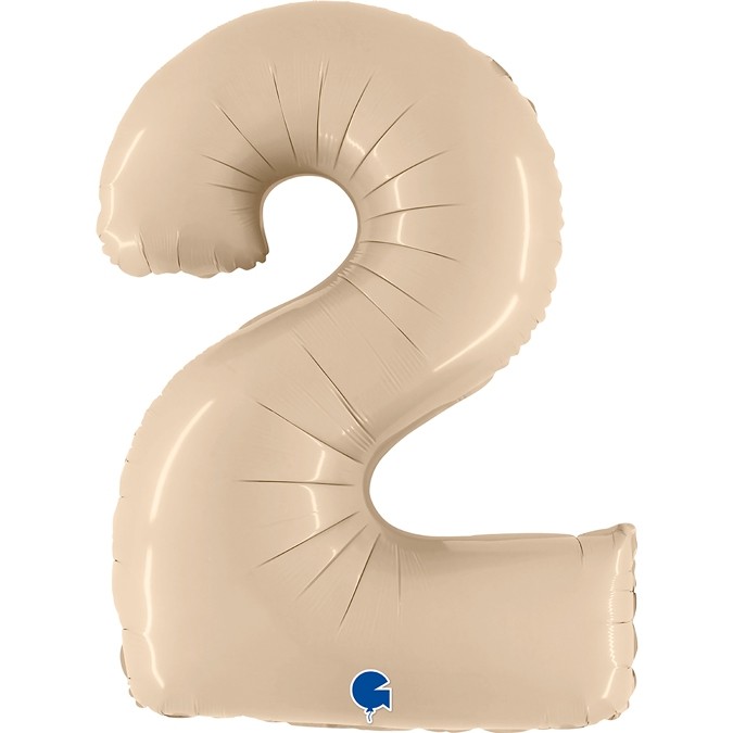 Folien Ballon Zahl Satin – Bild 1