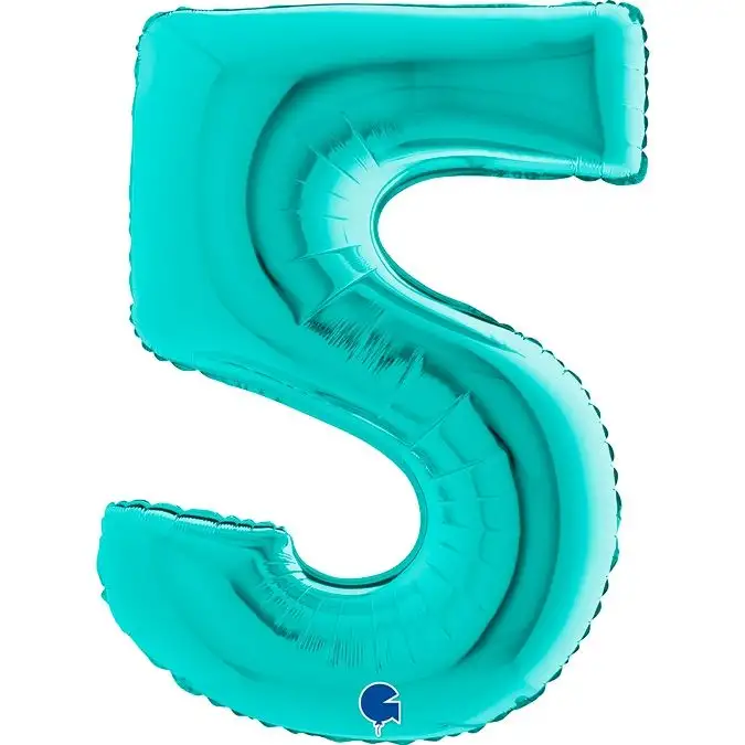 Folien Ballon Zahl Tiffany – Bild 4