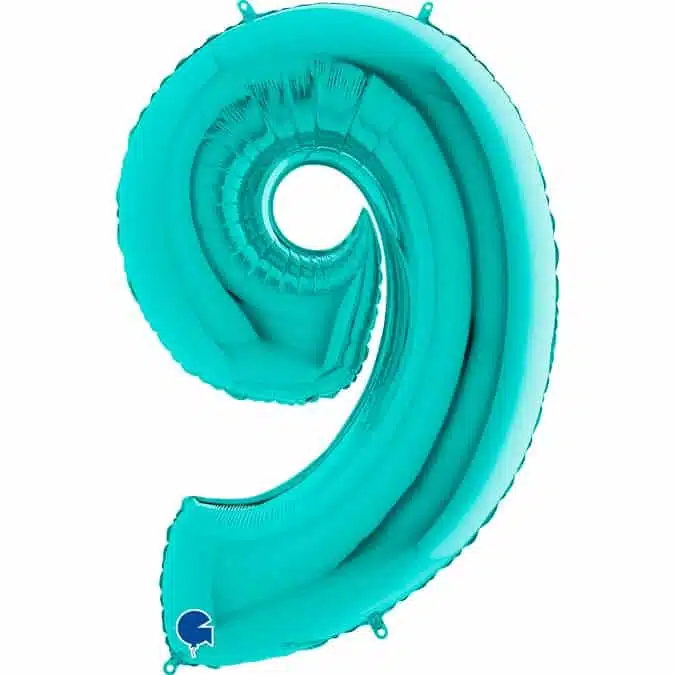 Folien Ballon Zahl Tiffany – Bild 8