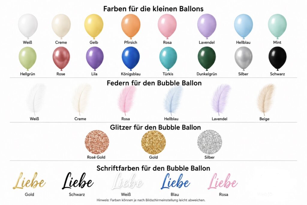 Bubble Ballon-individuelle Beschriftung – Bild 8